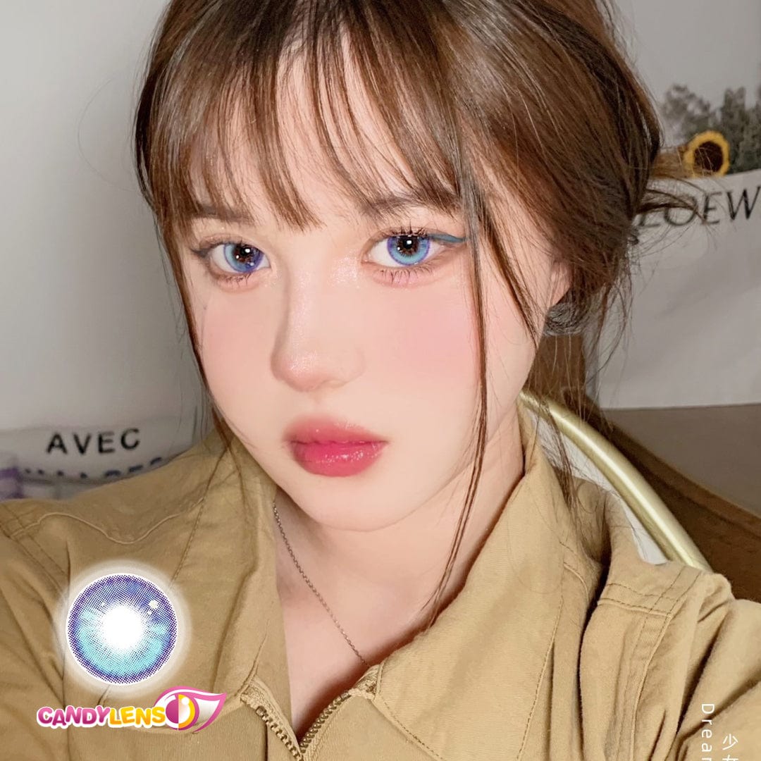 Comic Tears Blue Colored Contacts