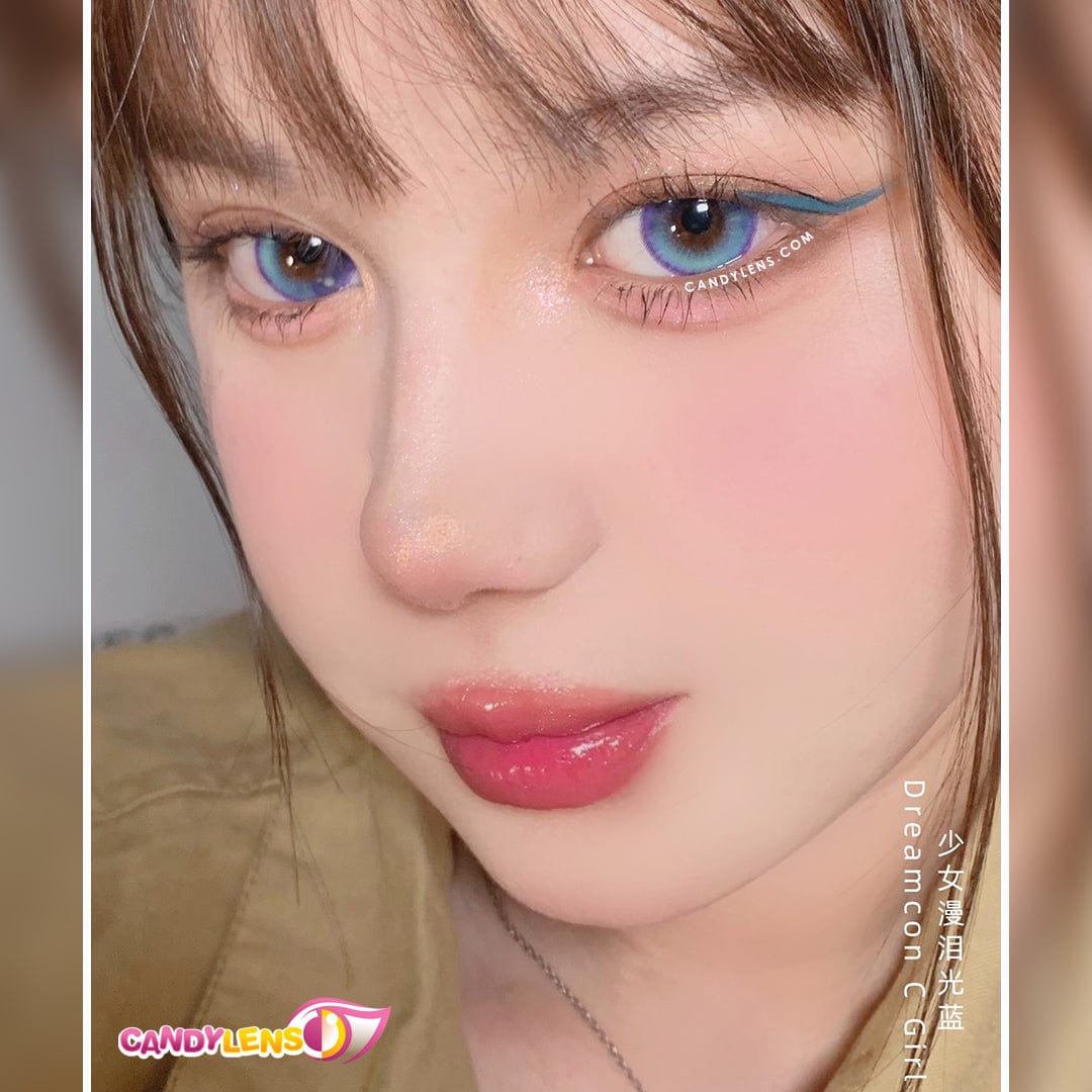 Comic Tears Blue Colored Contacts