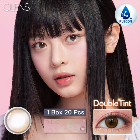OLENS Double Tint One Day Brown Contact Lenses 20 Pack