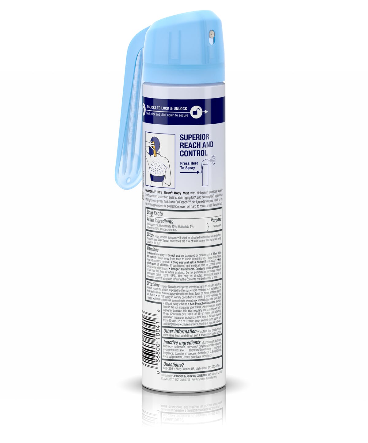 Neutrogena 10041 Ultra Sheer Body Mist Sunblock. 1 each