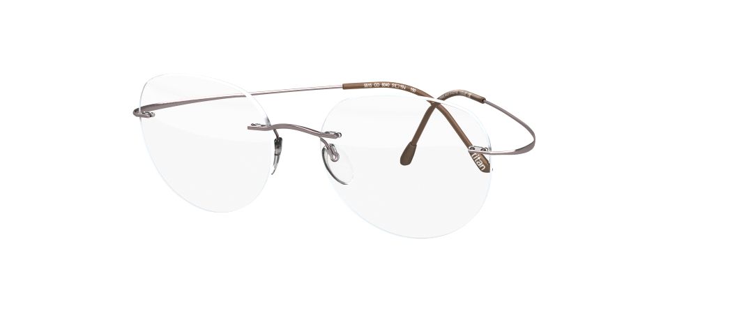 silhouette tma must 5515 optical prescription eyewear eyeglasses glasses rimless hingless screwless titanium made in austria lightweight classic original grey gunmetal
