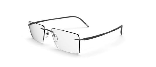 silhouette optical prescription rimless screwless made in austria titanium lightweight comfortable eyewear glasses unisex male female matte grey