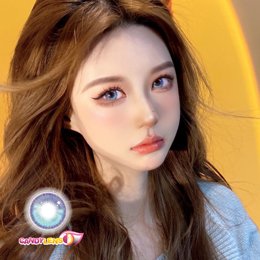 Comic Tears Blue Colored Contacts