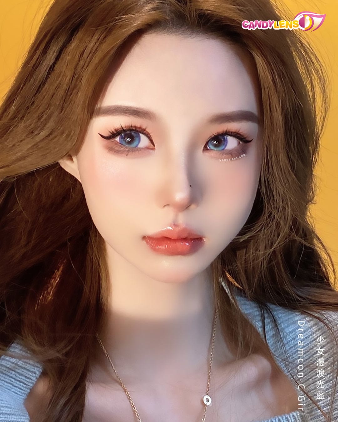 Comic Tears Blue Colored Contacts