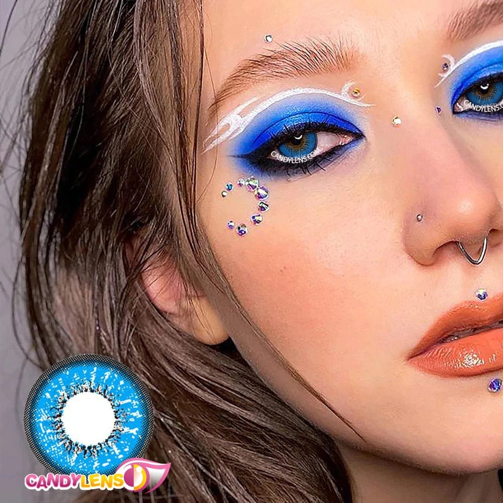 Vega Storm Blue Cosplay Contacts