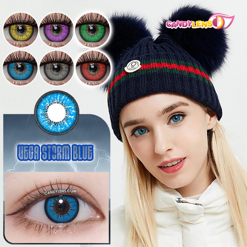 Vega Storm Blue Cosplay Contacts
