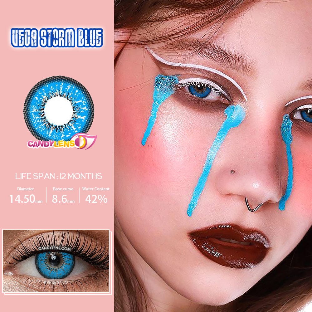 Vega Storm Blue Cosplay Contacts