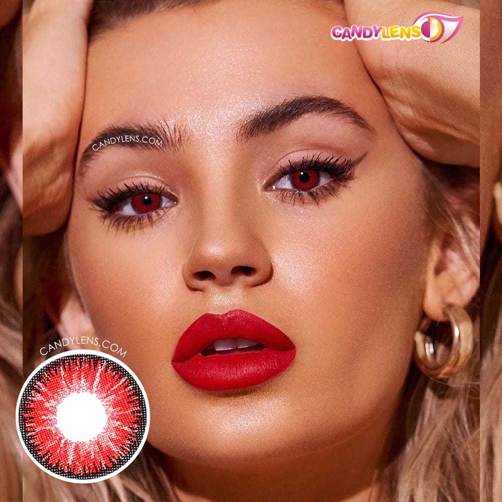 Vika Bright Red Cosplay Color Lenses