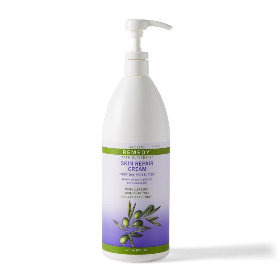 Medline Remedy Olivamine Skin Repair Cream: Off White, 32 OZ, 1 Count